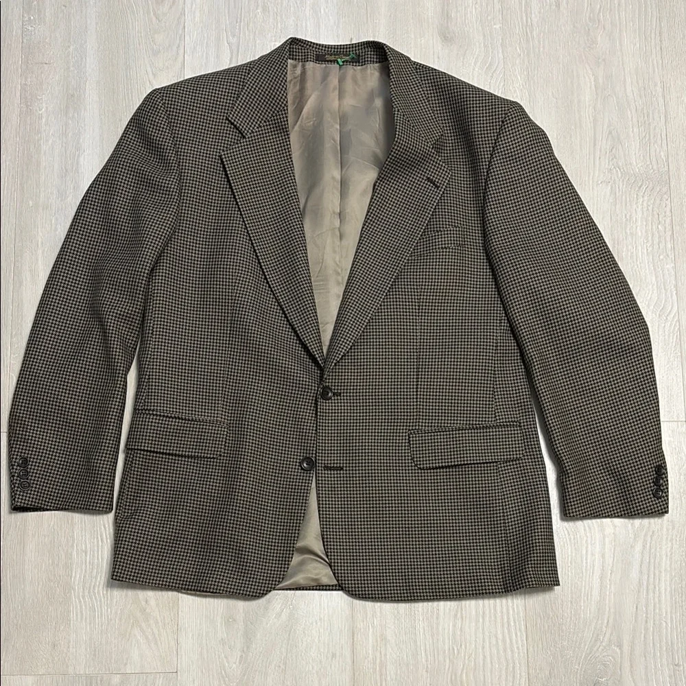 🔥BUNDLESALE Mens 44R Bachrach Wool Sport Coat Classic Single-Breasted Blazer